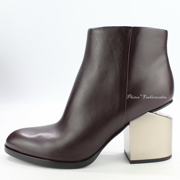Rare Alexander Wang Gabi Leather Ankle Boots | Iconic Cut-Out Heel | Discontinue - Picture 1 of 16